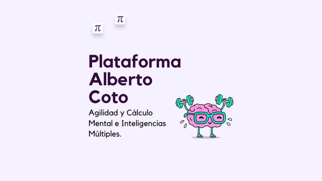 Plataforma online Cálculo Mental de Alberto Coto