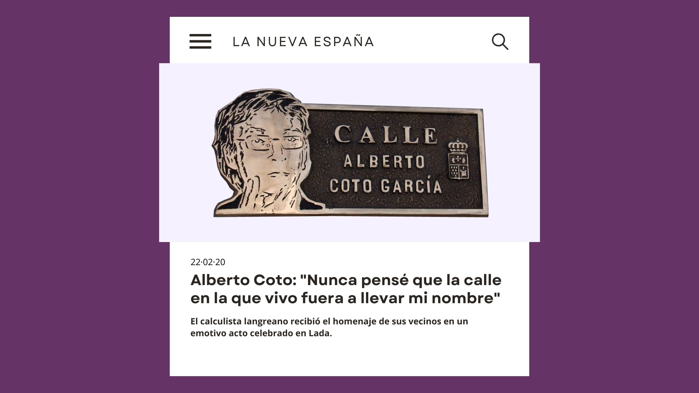 Calle Alberto Coto