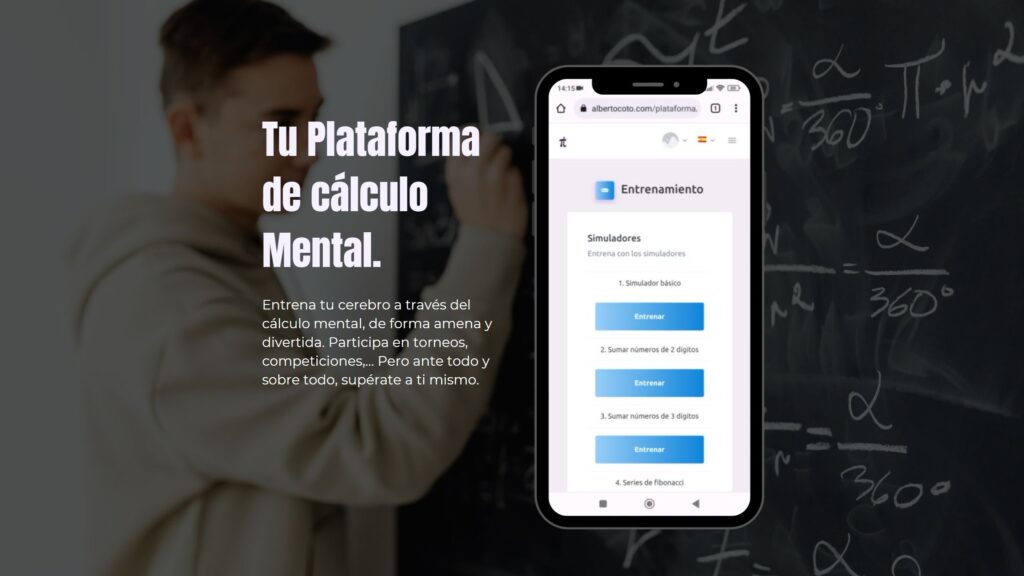 Plataforma online de cálculo mental (Banner para blog)