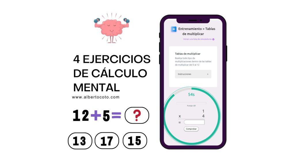 4 Ejercicios de cálculo mental que debes de practicar