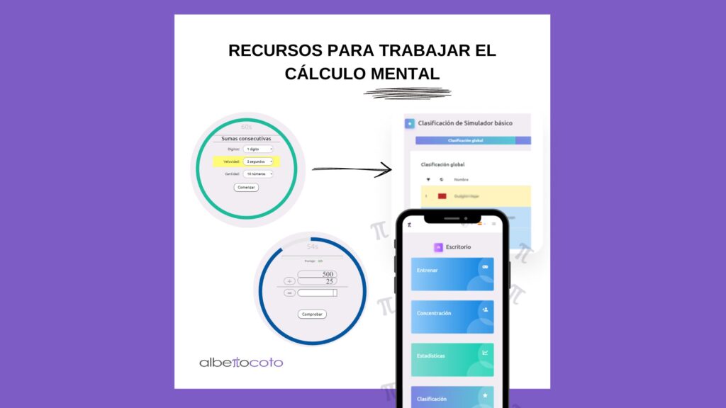 Recursos para trabajar el cálculo mental