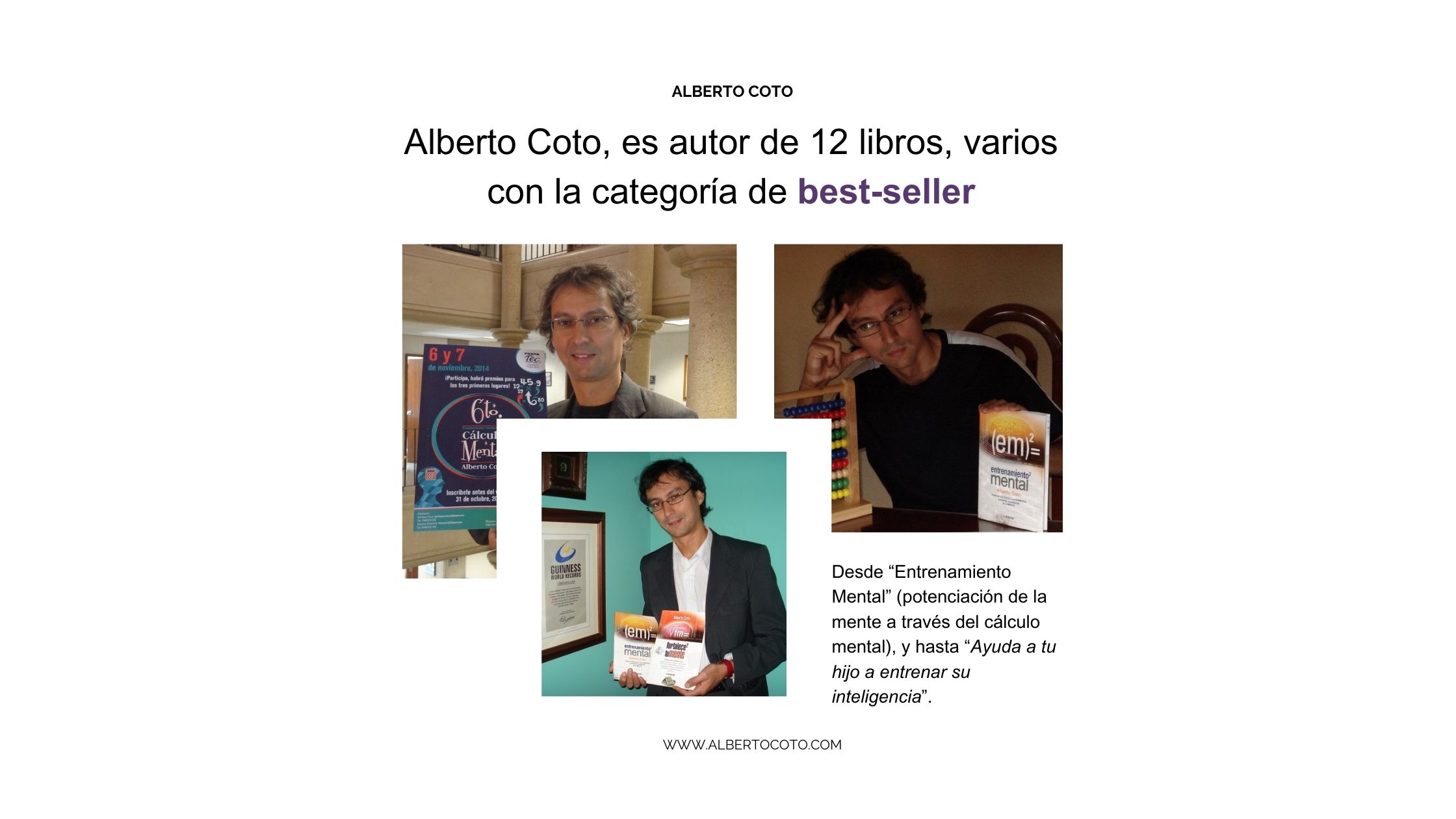 Libros de los mejores calculistas del mundo