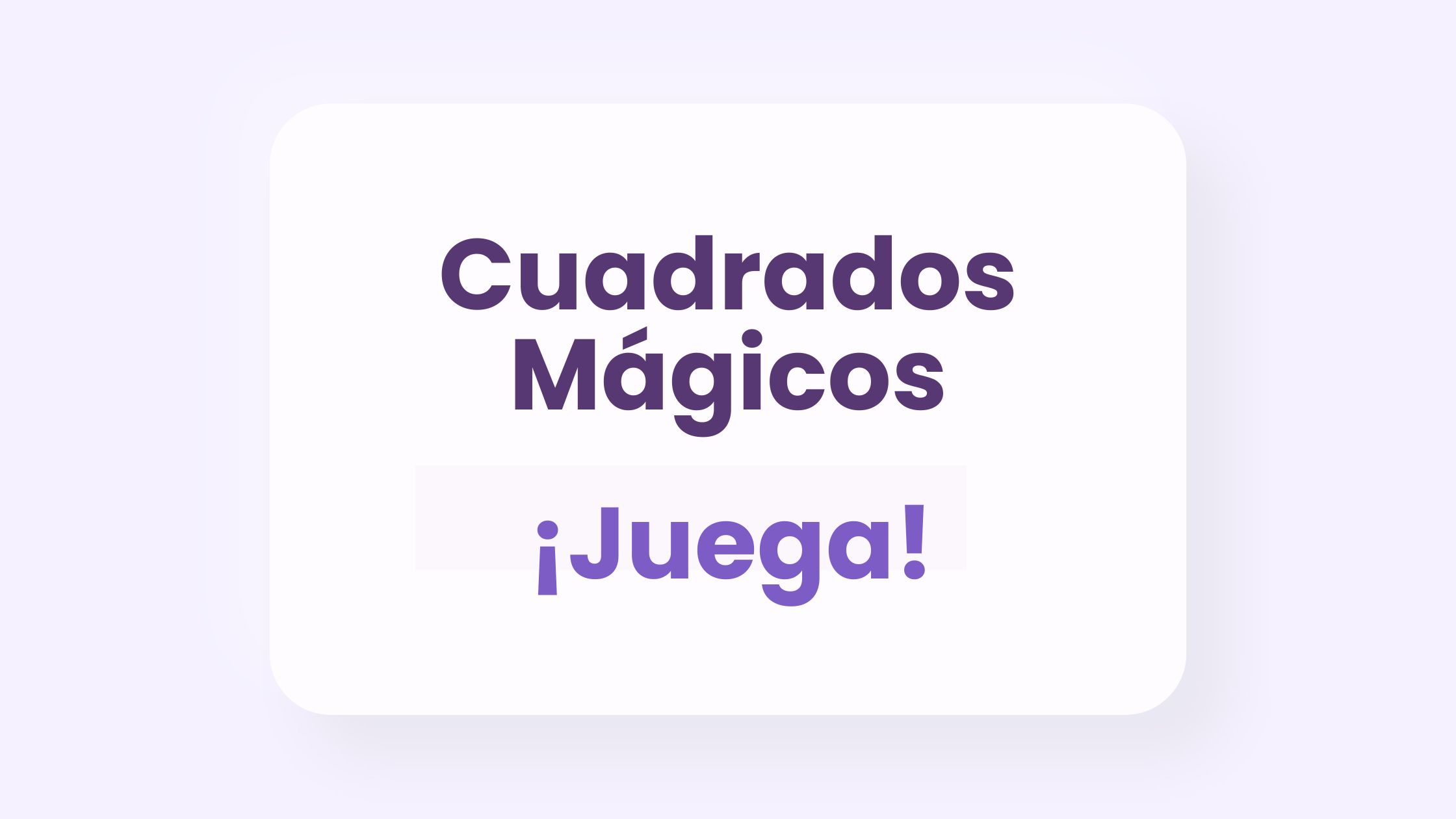 Cuadrados mágicos